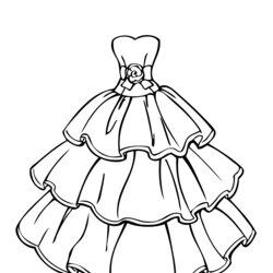 The Highest Quality Dress Coloring Pages To Download And Print For Free Color Girls Kids Printable Beautiful
