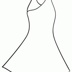 Superb Free Coloring Pages Dress Download Printable Wedding Girls Dresses Simple Gown Color Kids Library Clip