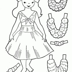 Wonderful Coloring Pages For Hawaii Beaches Home Hawaiian Paper Doll Color Kids Themed State Dolls Flag