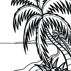 Great Hawaii Coloring Pages At Free Printable Beach Drawing Color Party House Amazing Print