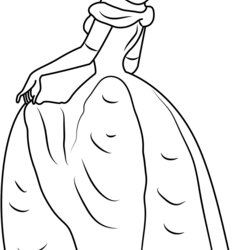 Princess Belle Coloring Page For Kids Free Beauty And The Beast