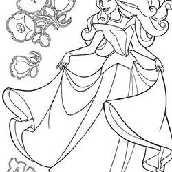Disney Princess Belle Coloring Pages Color Print Sheets Book Beautiful Books
