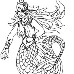 Admirable Free Printable Mermaid Coloring Pages For Kids Online