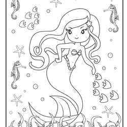 Free Printable Mermaid Coloring Pages Page