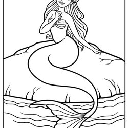 Champion Mermaid Coloring Pages Magical Designs Free
