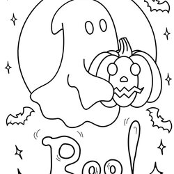 Tremendous Printing Halloween Coloring Pages Ghost