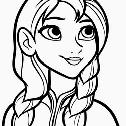 Perfect Best Coloring Pages For Kids Print Of Anna