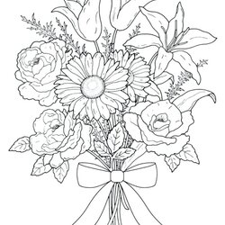 Spiffing Realistic Coloring Pages For Adults At Free Flower Col Printable