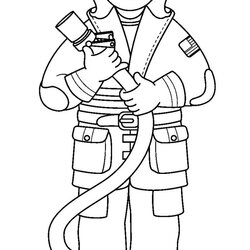 Sterling Printable Firefighter Coloring Pages Me For Kids Sheets