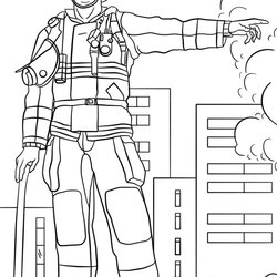 Worthy Firefighters Coloring Pages For Kids Firefighter Sheets