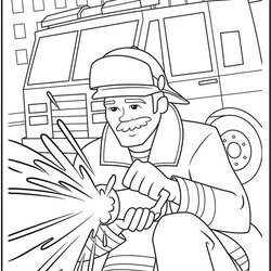 Best Images About Firefighters On Firefighter Coloring Crayola Pages Fire Fireman Color Kids Sheets Printable