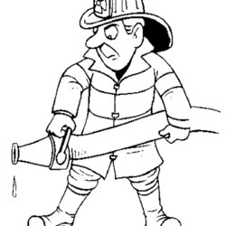 Superb Free Printable Firefighter Coloring Pages For Kids Fireman Fire Hat Outline Print Cartoon Colouring