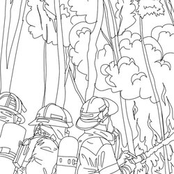 Spiffing Free Printable Firefighter Coloring Pages For Kids Fire Fireman Forest Fighting Color Firemen Books