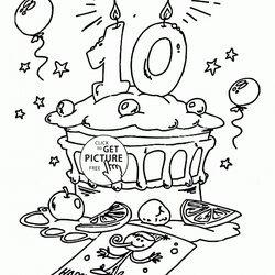 Cool Get This Free Happy Birthday Coloring Pages To Print Out Kids Printable Cake Colouring Adults Card Color