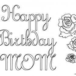 Get This Kids Coloring Pages Happy Birthday Printable Mom Cards Sister Card Brother Print Color Mommy Banner