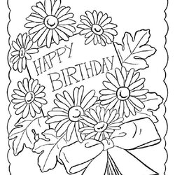High Quality Happy Birthday Coloring Pages Free Printable