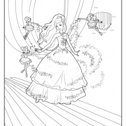 Printable Barbie Fashion Coloring Pages