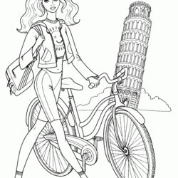 Tremendous Coloring Pages For Girls Best Kids Barbie