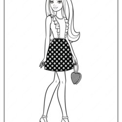 Capital Barbie Fashion Coloring Pages See More Ideas About Printable