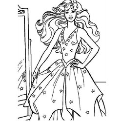 Preeminent Barbie Coloring Pages Gallery Marianne Pauper