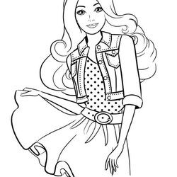 Sterling Barbie Coloring Pages Activity Birthday Party Favor