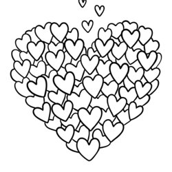 Printable Heart Coloring Pages Huge Collection Of Hearts For Full Page