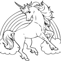 Great Coloring Page Free Printable Unicorn Home