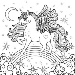Marvelous Unicorn Pictures To Color Free Printable Coloring Pages