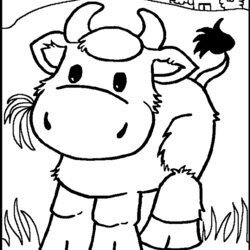 Marvelous Cow Color Page Coloring Pages Animal Printable Cows Farm Kids Sheet Sheets Found