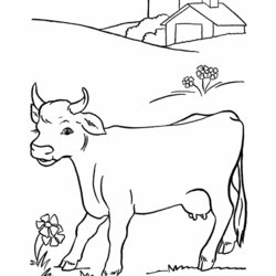 Eminent Free Printable Cow Coloring Pages For Kids Cute