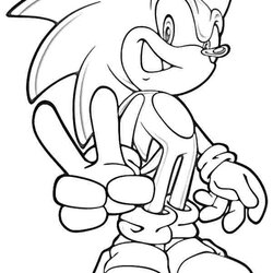 Very Good Printable Pictures Of Sonic The Hedgehog Page Print Color Craft Coloring Pages Kids Cute Related