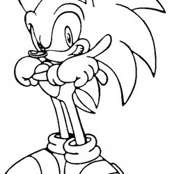Cool Fun Coloring Pages Sonic The Hedgehog Print Outline Angel Color Guardian Colouring Printable Sheets Clip
