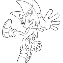 Worthy Sonic The Hedgehog Coloring Pages Print And Color