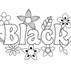 Super Free Black Coloring Pages
