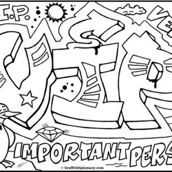 Wonderful Get This Challenging Coloring Pages For Adults Graffiti Teenagers Word Free To Print