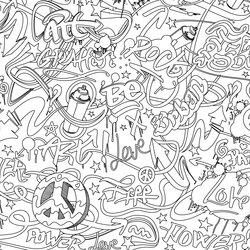 Fine Graffiti Coloring Pages Doodles