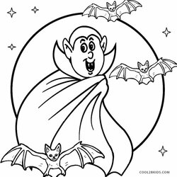 Sterling Printable Vampire Coloring Pages For Kids Scary Cute Sheet Print Adults Halloween Vampires Sheets