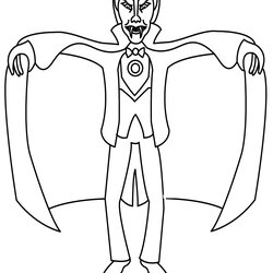 The Highest Quality Free Printable Vampire Coloring Pages For Kids Dracula Count Cartoon Outline Simple Print