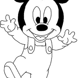 Terrific Best Mickey Friends Images On Coloring Mouse Pages Baby Printable Kids Disney Minnie Drawing Print