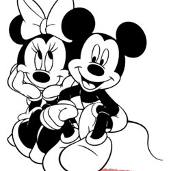 Superlative Mickey Mouse Friends Printable Coloring Pages Disney Book Minnie Goofy Donald Pluto Popular