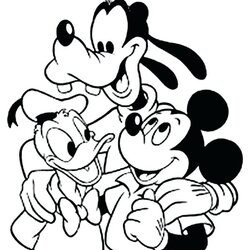 Admirable Baby Mickey Mouse And Friends Coloring Pages At Free Printable Clubhouse Kids Print Color Donald
