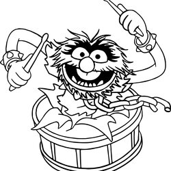 Muppet Babies Coloring Pages At Free Printable Animal Baby Drawing Sheets Song Color Kids