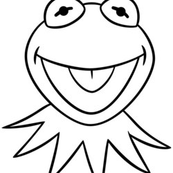 Fantastic Coloring Pages Free And Printable Kermit Colouring Fun Kids