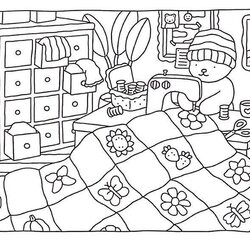 Black And White Drawing Of Child In With Flowers On The Blanket