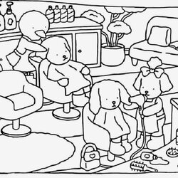 Bobbie Goods In Bear Coloring Pages Cartoon