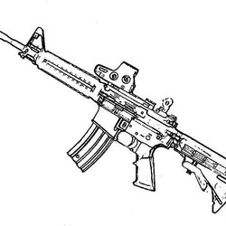 Swell Printable Guns Coloring Pages