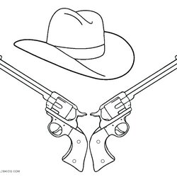 Wizard The Best Free Gun Coloring Page Images Download From Cowboy Pages Western Nerf Drawing Guns Boots