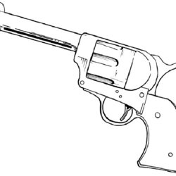 Out Of This World Gun Coloring Pages Revolver