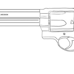 Sublime Coloring Page Free Of Air Guns Gun Pages Revolver Print