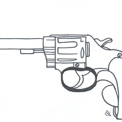 Magnificent Coloring Gun Pages Nerf Military Guns Printable Drawing Pistol Handgun